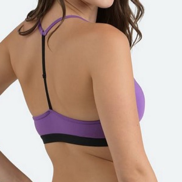MeUndies Purple T-Back Bralette XS - Picture 2 of 7